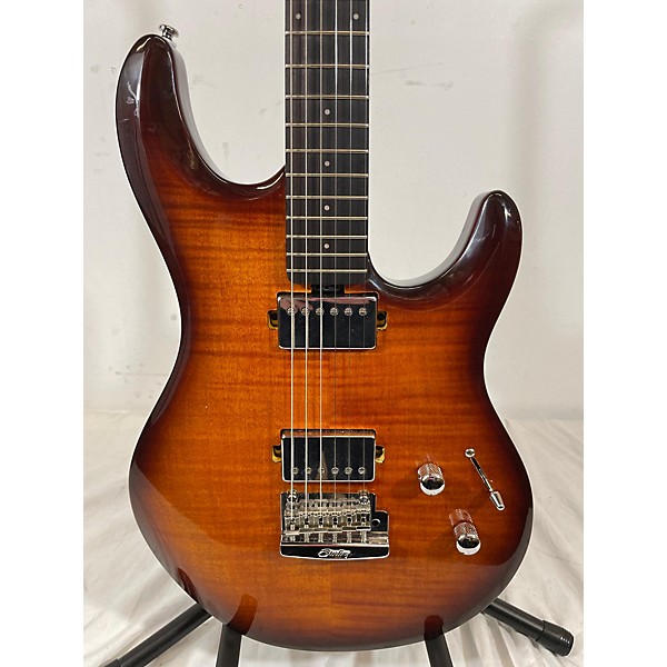 Used Used Sterling By Music Man Luke Flame Maple Hazel Burst Solid Body Electric Guitar