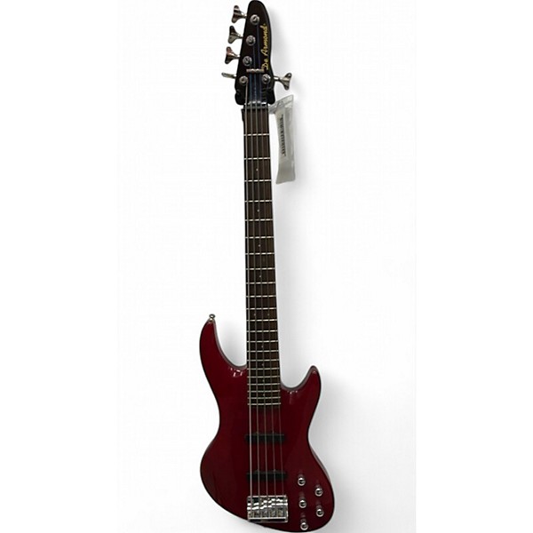 Used DeArmond Pilot V Red Electric Bass Guitar