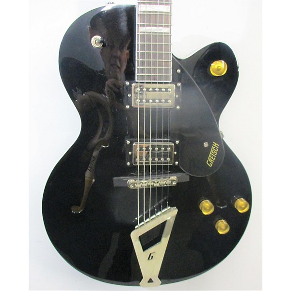 Used Gretsch Guitars Used Gretsch Guitars G2420T Streamliner Black Hollow Body Electric Guitar