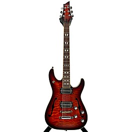 Used Schecter Guitar Research Used Schecter Guitar Research C-1 EA Electric With Piezo 2 Color Sunburst Hollow Body Electr...