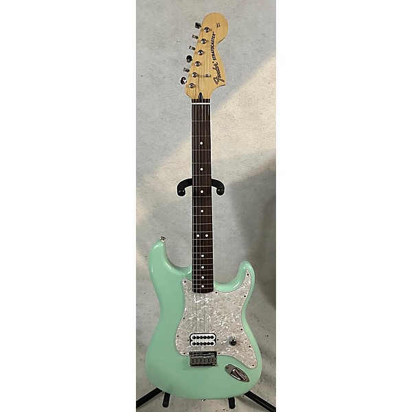 Used Fender Tom Delonge Signature Stratocaster Surf Green Solid Body Electric Guitar