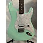 Used Fender Tom Delonge Signature Stratocaster Surf Green Solid Body Electric Guitar