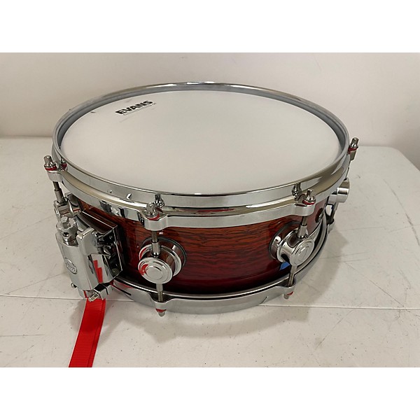 Used DW 5.5X13 Collector's Series Exotic Zebra Wood Drum