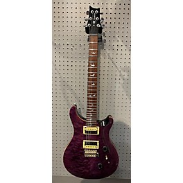 Used PRS Used PRS SE Custom 24 Trans Purple Solid Body Electric Guitar