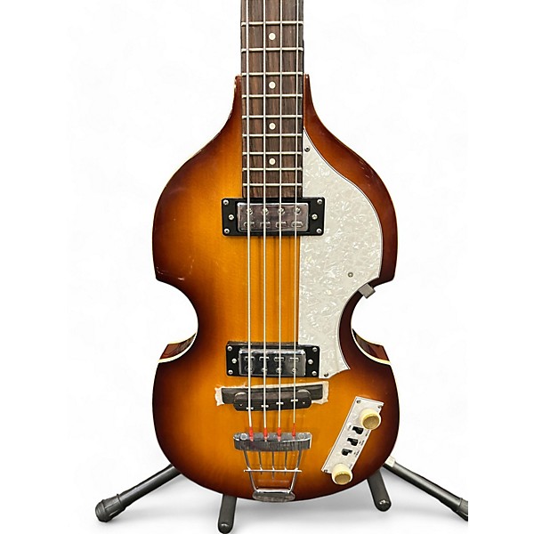 Used Hofner Used Hofner Ignition Series Vintage 4 String Sunburst Electric Bass Guitar