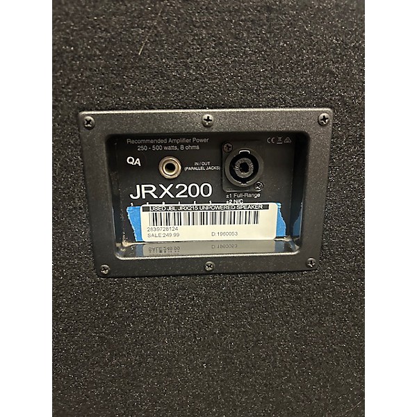 Used JBL JRX215 Unpowered Speaker