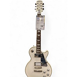 Used Epiphone Used Epiphone Tommy Thayer Les Paul Standard WHITE SPARKLE Solid Body Electric Guitar