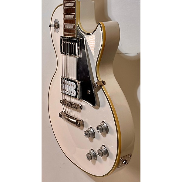 Used Epiphone Used Epiphone Tommy Thayer Les Paul Standard WHITE SPARKLE Solid Body Electric Guitar