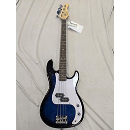 Used Sabian Used GLARRY P BASS COPY Blue Burst Electric Bass Guitar