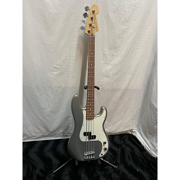 Used Fender Used Fender Player Precision Bass Silver Electric Bass Guitar