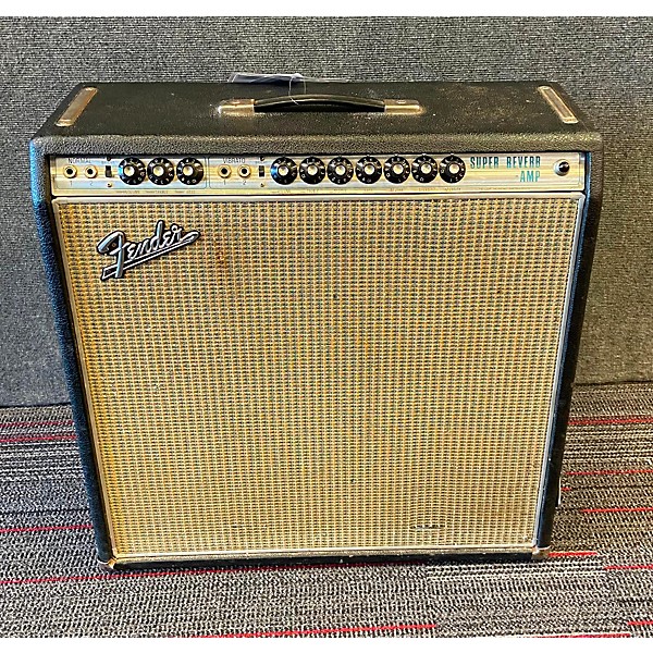 Vintage Vintage 1969 Fender Super Reverb 4x10 Red Tube Guitar Combo Amp