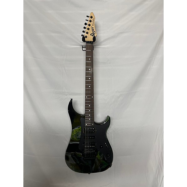 Used Vigier Used Vigier Excalibur Green Drip Solid Body Electric Guitar