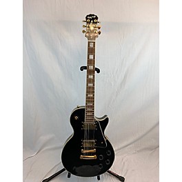 Used Epiphone Used Epiphone Les Paul Custom Black Solid Body Electric Guitar