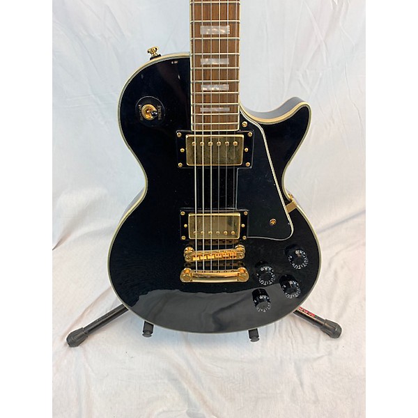 Used Epiphone Used Epiphone Les Paul Custom Black Solid Body Electric Guitar