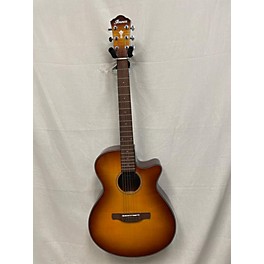 Used Ibanez Used Ibanez AEG70 Orange Acoustic Electric Guitar