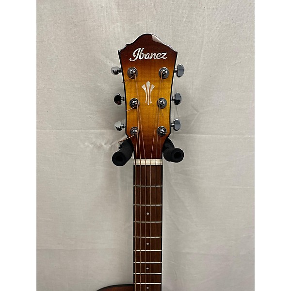 Used Ibanez Used Ibanez AEG70 Orange Acoustic Electric Guitar