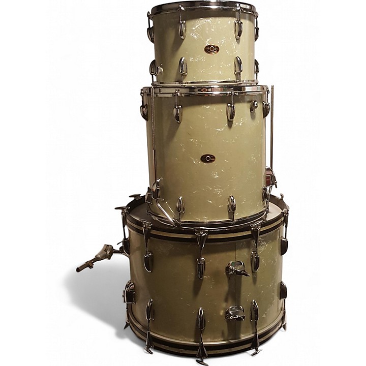 アイルランドドラム Vintage 1966 Slingerland 3 piece Gene Krupa Deluxe WHITE