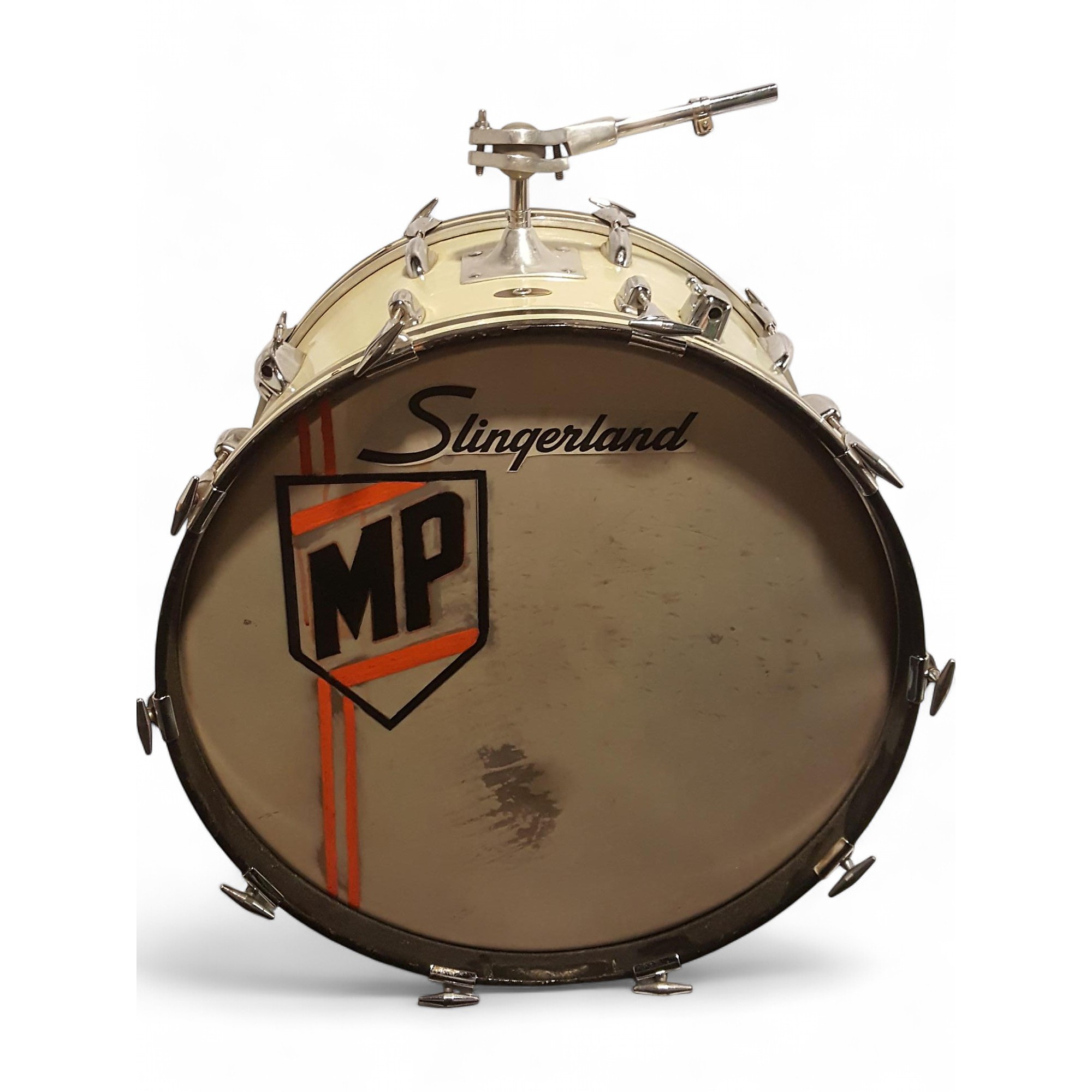 Vintage 1966 Slingerland 3 piece Gene Krupa Deluxe WHITE