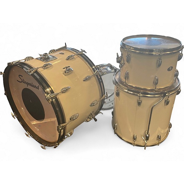 Vintage 1970s Slingerland 4 Piece Cortex Kit WHITE MARINE PEARL Drum Kit