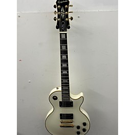 Used Epiphone Used Epiphone Les Paul Custom Pro Alpine White Solid Body Electric Guitar