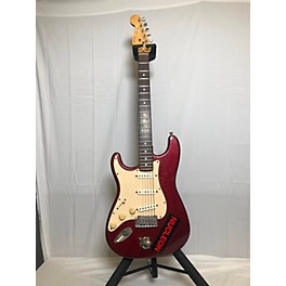 Vintage Fender Vintage 1988 Fender Standard Stratocaster Burgundy Solid Body Electric Guitar