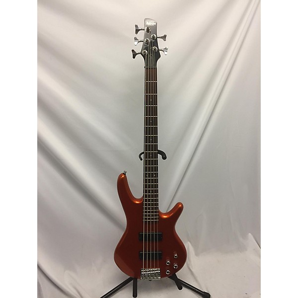 Used Used Ibanez GSR205 5 String Metallic Orange Electric Bass Guitar