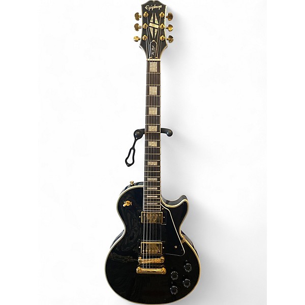 Used Epiphone Les Paul Custom Solid Body Electric Guitar Ebony Guitar
