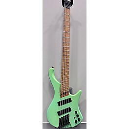 Used Ibanez Used Ibanez EHB1005MS Headless 5-string Seafoam Green Electric Bass Guitar