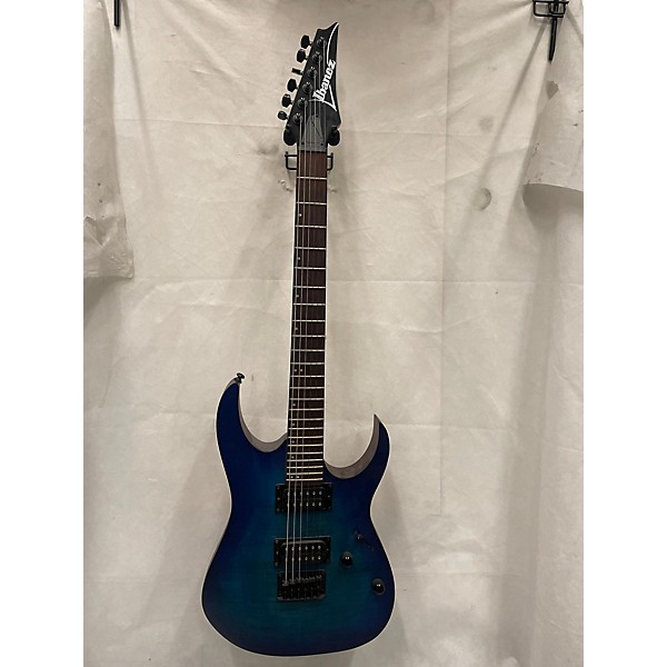 Used Ibanez Used Ibanez RG6003FM Ocean Blue Burst Solid Body Electric Guitar