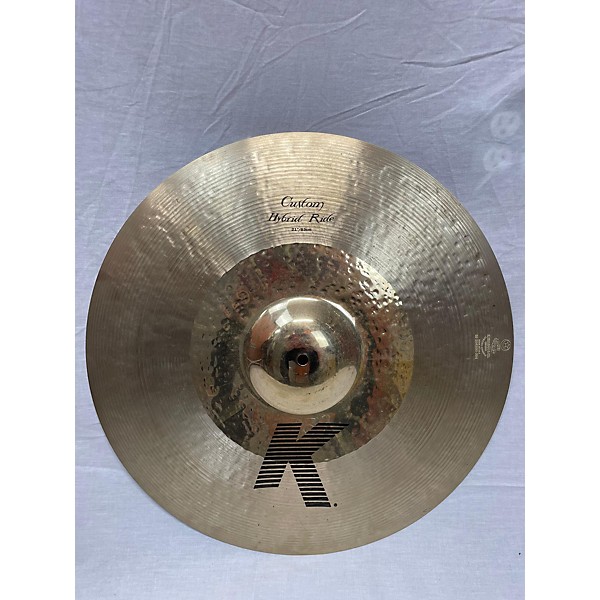 Used Zildjian 21in K Custom Hybrid Ride Cymbal