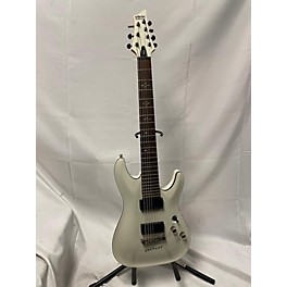 Used Schecter Guitar Research Used Schecter Guitar Research Demon 7 String White Solid Body Electric Guitar