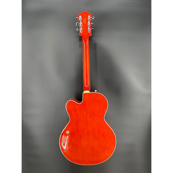 Used Gretsch Guitars Used Gretsch Guitars G5420T Electromatic Orange Hollow Body Electric Guitar