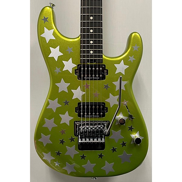 Used Charvel Used  Charvel Pro Mod San Dimas HH FR Lime Green Metallic