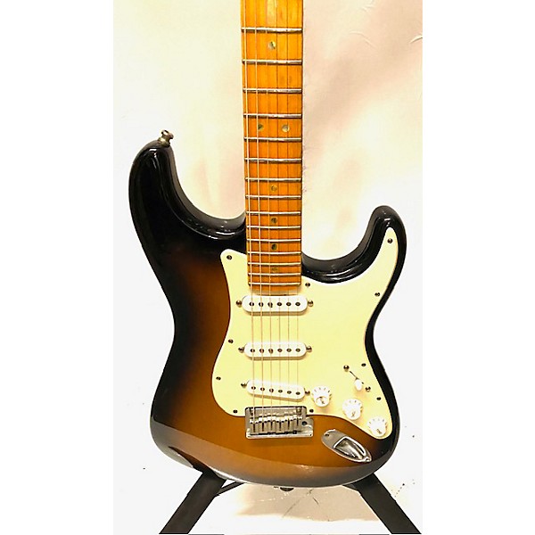 Used Fender Used 2008 Fender American Deluxe Stratocaster 2 Color Sunburst Solid Body Electric Guitar