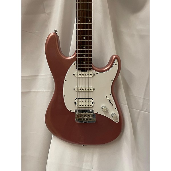 Used Sterling by Music Man Used Sterling By Music Man Cutlass Hss Pink Solid Body Electric Guitar