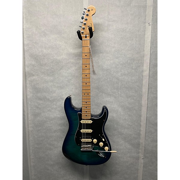 Used Fender Used Fender Player Plus Stratocaster Plus Top HSS Blue Burst Solid Body Electric Guitar