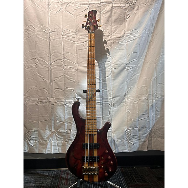 Used Used Odieng CUSTOM ROD STUCKEY 5 STRING BASS TRANSPARENT PURPLE GLOSS Electric Bass Guitar