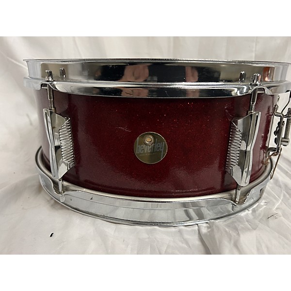 Used Used Beverley 5.5X14 60s Jazzset Made In England Drum Red Sparkle