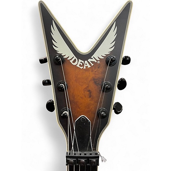 Used 2021 Dean ML Select 6 Multiscale Kahler Natural Black Burst Solid Body Electric Guitar