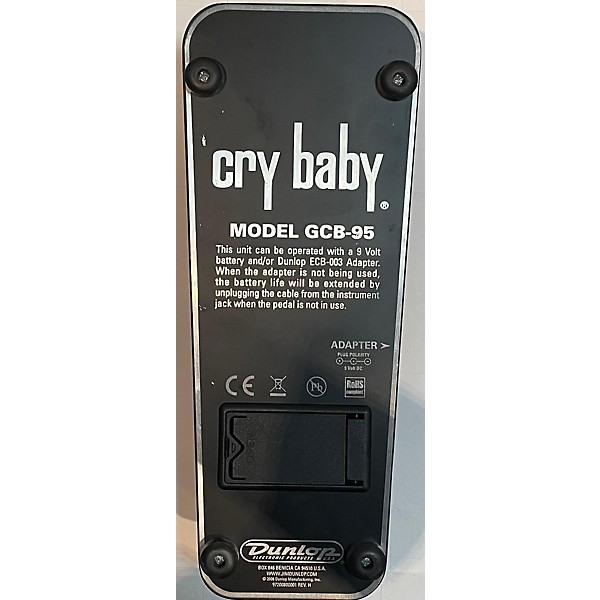 Used Dunlop GCB95 Original Crybaby Wah Effect Pedal