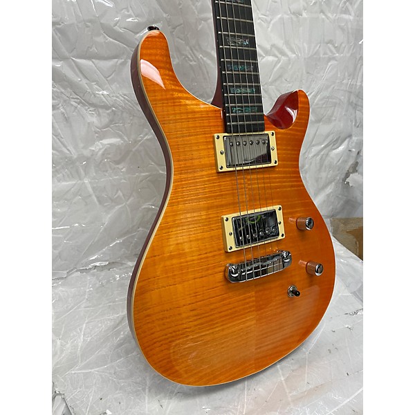 Used Used AIO WOLF W400 Trans Amber Solid Body Electric Guitar