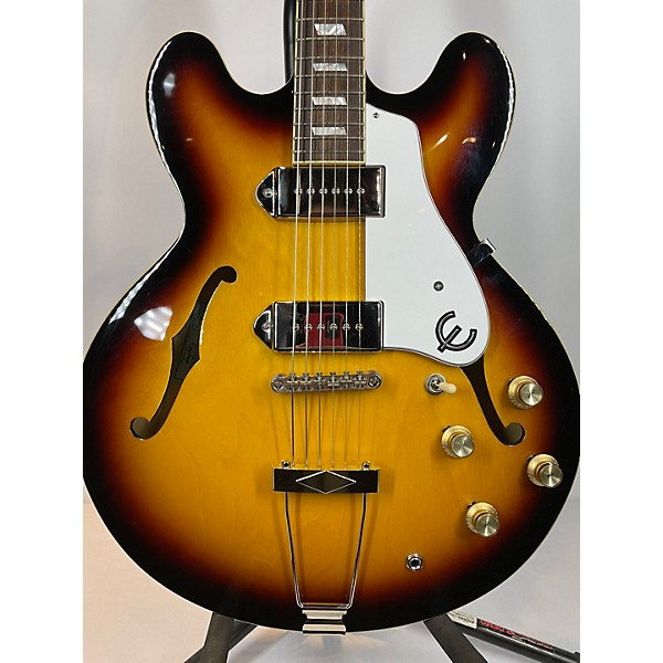 Used Epiphone Used Epiphone Casino Vintage Sunburst Hollow Body Electric Guitar