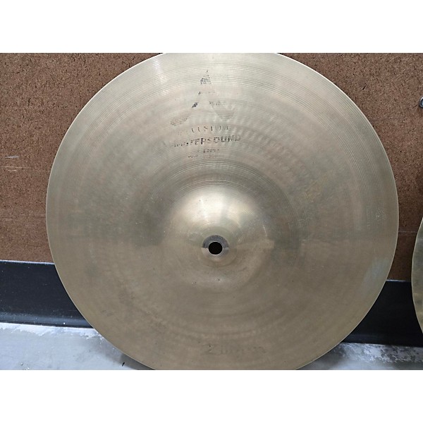 Used Zildjian 14in A Custom Mastersound Hi Hat Pair Cymbal