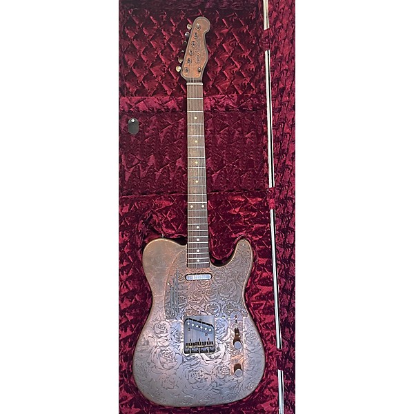 Used Used James Trussart Antique Copper Roses SteelCaster Copper Roses Hollow Body Electric Guitar