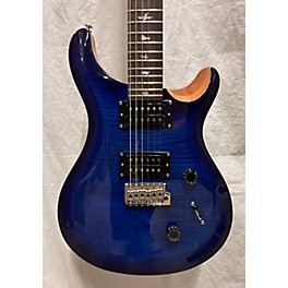 Used PRS Used PRS SE Custom 24 Blue Solid Body Electric Guitar