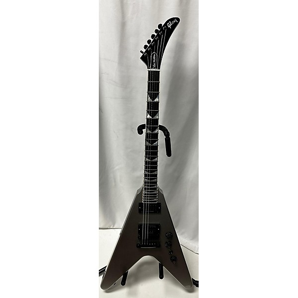 Used Gibson Used 2023 Gibson Dave Mustaine Flying V EXP Metallic Silver Solid Body Electric Guitar