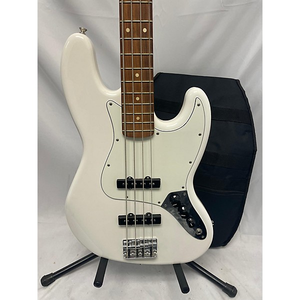 Used Fender Used Fender Player Jazz Bass Polar White Electric Bass Guitar