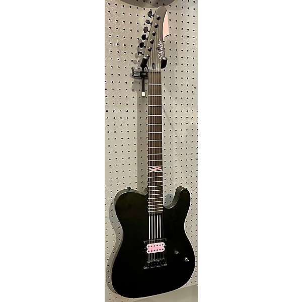 Used Schecter Guitar Research Used Schecter Guitar Research Machine Gun Kelly PT Flat Black Solid Body Electric Guitar