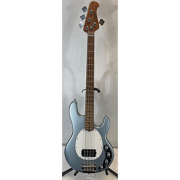 Used Sterling by Music Man Used Sterling By Music Man Ray34 Firemist Silver Electric Bass Guitar