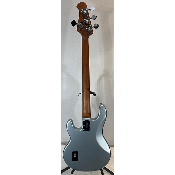 Used Sterling by Music Man Used Sterling By Music Man Ray34 Firemist Silver Electric Bass Guitar